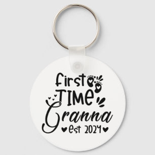 Day First Time Granna Est 2024  Key Ring