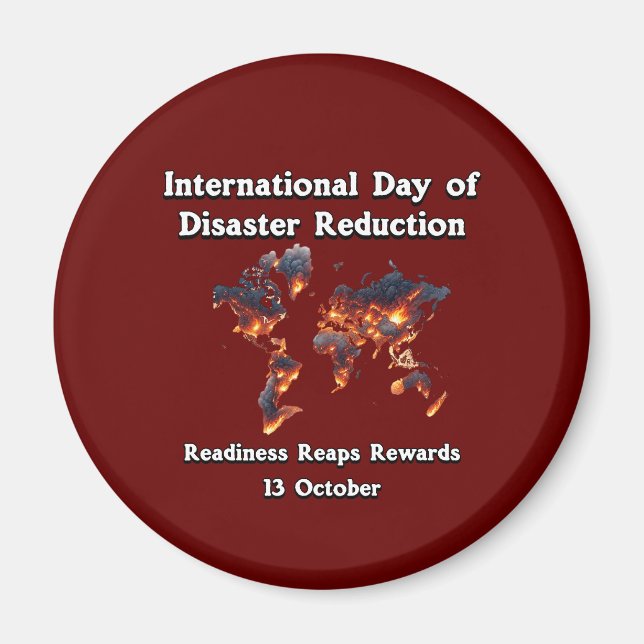 Day for Disaster Risk Reduction. Readiness Magnet (Front)