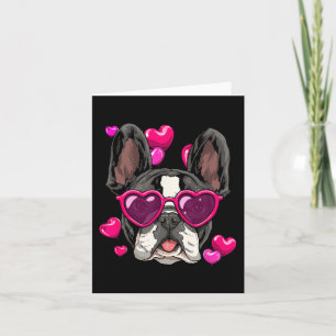 Day French Bulldog Heart Couples Love Day Dog  Card