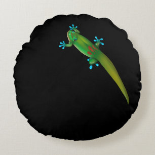 Day Gecko Round Cushion