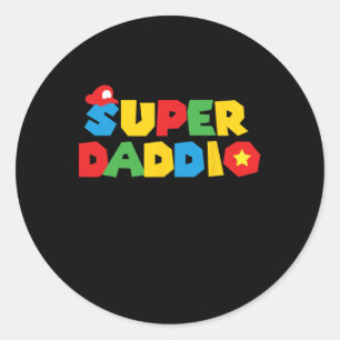Day Gift For Dad Gift From Son Daughter Kids Wife  Classic Round Sticker