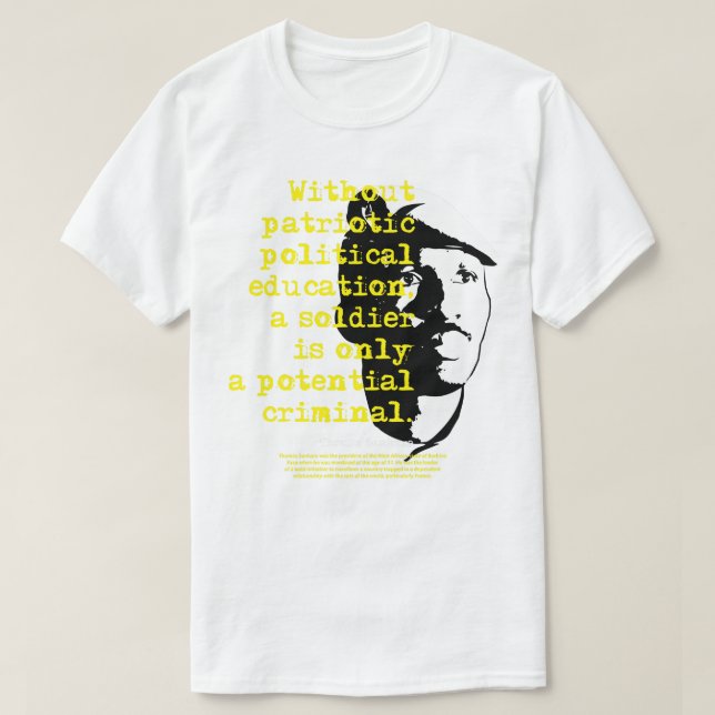 Day Gifts President Thomas Of Burkina Sankara Faso T-Shirt (Design Front)