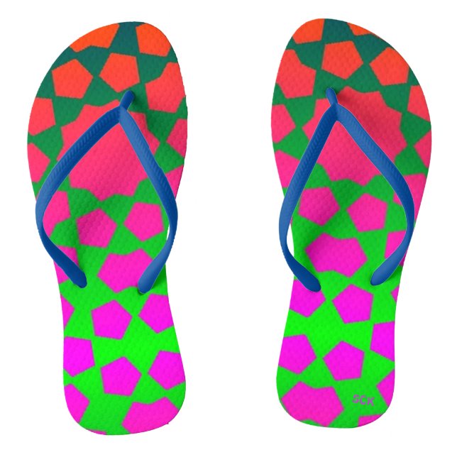 Day Glo Spanish Stars Jandals (Footbed)