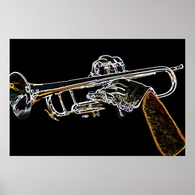 Day Glow Trumpet Poster (Front)