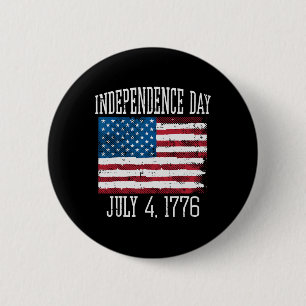 Day July 4 1776 4th July America Men Women Kids 6 Cm Round Badge