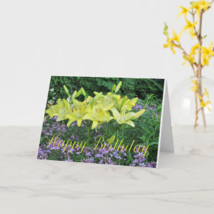 Day Lilies Birthday Greeting Card