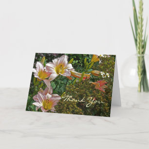 DAY LILIES , "Thank You, It was so kind of you" Thank You Card