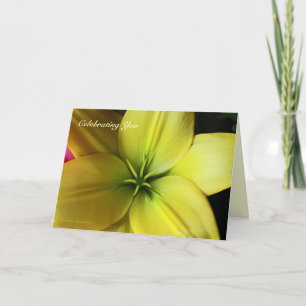 Day Lily: Birthday card for good friends--