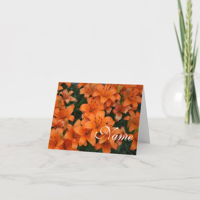 Day Lily Thank You Card (Front)