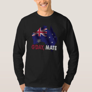 Day Mate Good Australian Land Map Flag Australia   T-Shirt