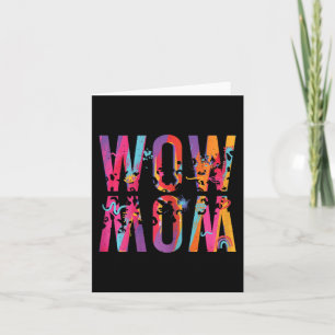 Day Mum Is Just Wow Upside Down Art Brush Mum Wow Card