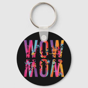 Day Mum Is Just Wow Upside Down Art Brush Mum Wow Key Ring