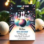 Day Neon Boy Kids Team Event Bowling 21st Birthday Invitation<br><div class="desc">Kick off a spectacular celebration with our "Day Neon Boy Kids Team Event Bowling 40th Birthday Invitation"! This eye-catching invitation features bright neon colours and fun bowling graphics, making it perfect for a vibrant and energetic 40th birthday party. Ideal for a team event or a family-friendly gathering at the bowling...</div>