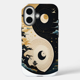 Day & Night Duality, Yin-yang, light vs. dark iPhone 16 Case