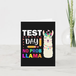 Day No Prob-llama Llama Teacher Testing Day 9 Card