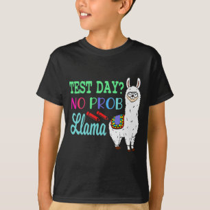 Day No Prob Llama Test Day No Probllama Test Day L T-Shirt