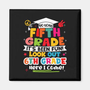 Day Of 5th Grade Graduation Graduate Boys Girls Ki Magnet