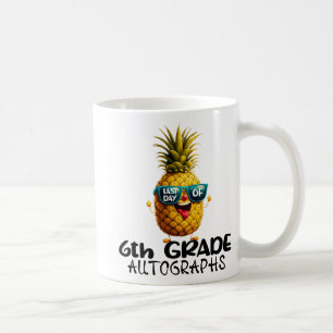 Day Of 6th Grade Autograph Graduation Boys Girls F Coffee Mug