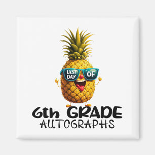 Day Of 6th Grade Autograph Graduation Boys Girls F Magnet