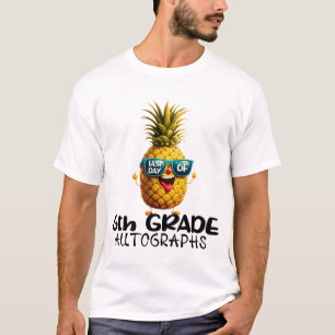 Day Of 6th Grade Autograph Graduation Boys Girls F T-Shirt