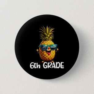 Day Of 6th Grade Peace Out 6th Grade Funny Graduat 6 Cm Round Badge