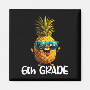 Day Of 6th Grade Peace Out 6th Grade Funny Graduat Magnet