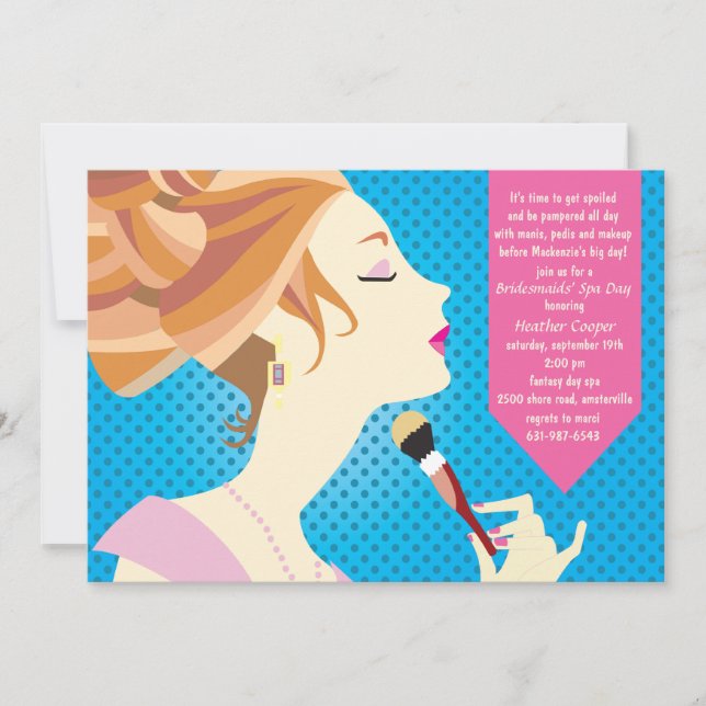 Day of Beauty Spa Invitation (Front)