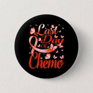 Day Of Chemo Leukaemia Awareness Butterfly  6 Cm Round Badge