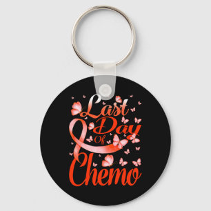Day Of Chemo Leukaemia Awareness Butterfly Key Ring