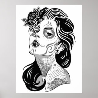 Day of dead girl poster
