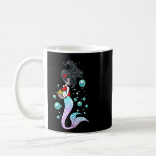 Day Of Dead Mermaid  Mexican Mermaid Sugar Skull W Coffee Mug