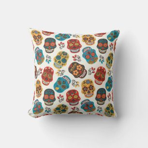 Day of Dead, seamless pattern. Cushion