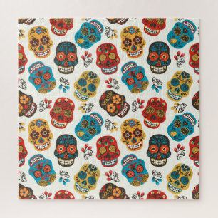 Day of Dead, seamless pattern. Jigsaw Puzzle