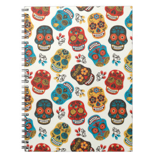 Day of Dead, seamless pattern. Notebook
