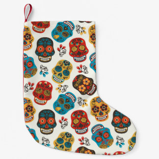 Day of Dead, seamless pattern. Small Christmas Stocking