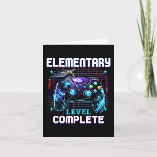 Day Of Elementary Level Complete Graduation Him Bo Card (Front)