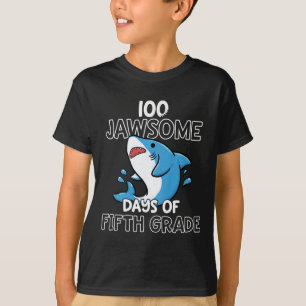 Day Of Fifh Grade For Eacher Suden Shark  T-Shirt