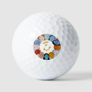 Day of Happiness  Golf Balls