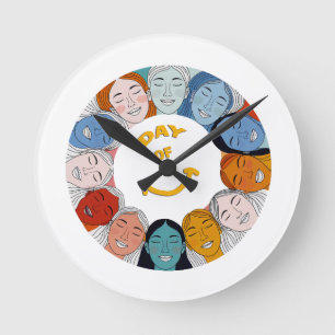 Day of Happiness  Round Clock