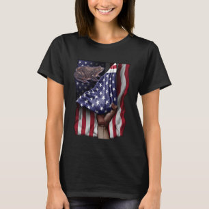 Day Of Independence US Flag Bullfrog Pullover Hood