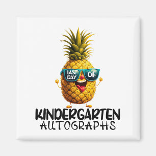 Day Of Kindergarten Autograph Graduation Boy Girl Magnet