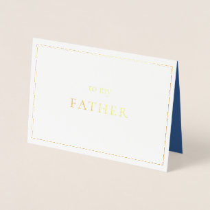Day-of Note for Father of the Bride Foil Card