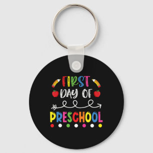 Day Of Preschool Back To School Teacher Students Key Ring