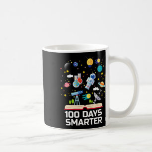 Day Of School 100 Days Smarter Books Space Lover G Coffee Mug