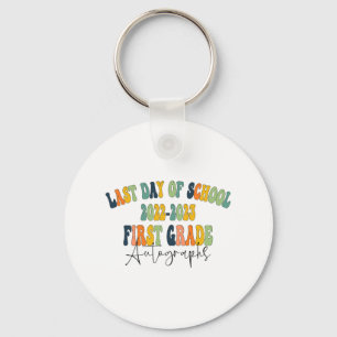Day Of School 1st First Grade Autographs 2023 Key Ring