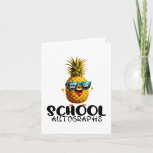 Day Of School Autograph 2024 Graduation Boys Girls Card