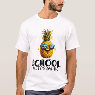 Day Of School Autograph 2024 Graduation Boys Girls T-Shirt