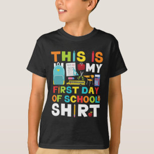Day Of School Boys Girls Back To School  T-Shirt