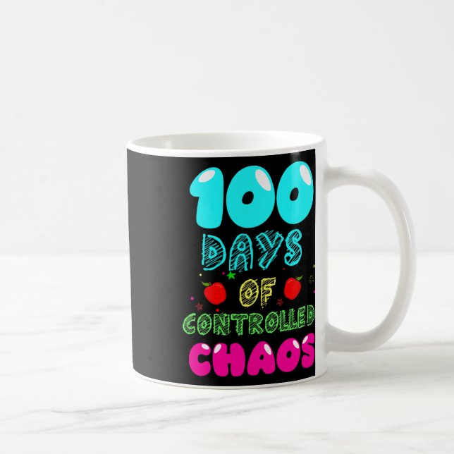 Day Of School Fun Design For Kindergarten Teachers Coffee Mug (Right)