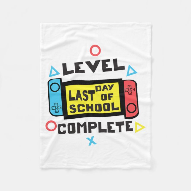 Day Of School Gamer  Fleece Blanket (Front)